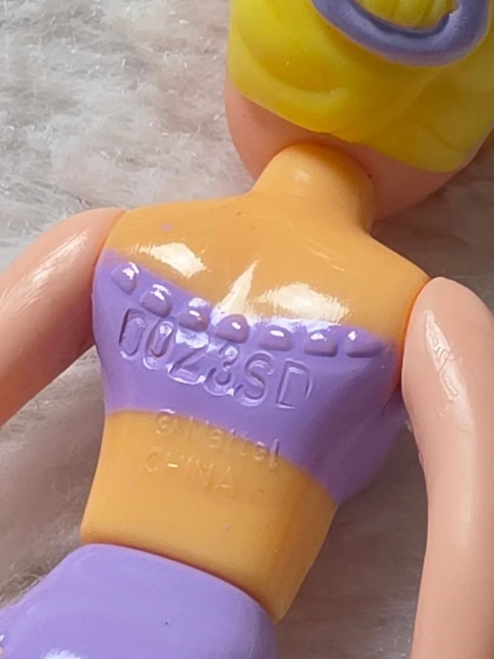 Vintage 2002 Polly Pocket Beach Style SUV Mattel Nude Mini Doll Toy